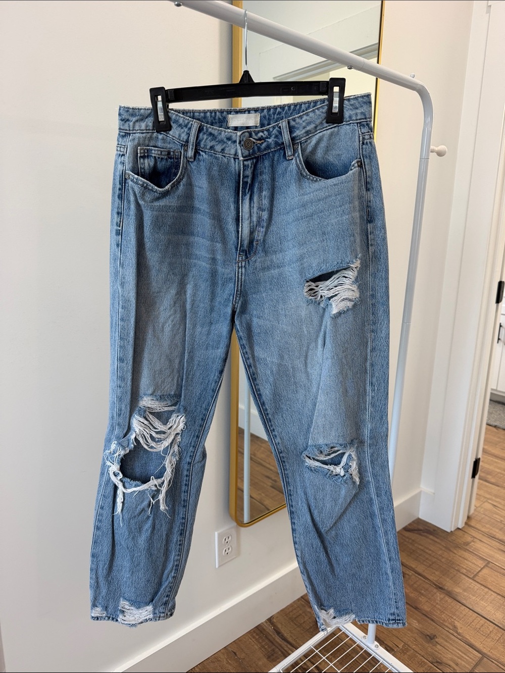 Light Blue Distressed Women’s Jeans
